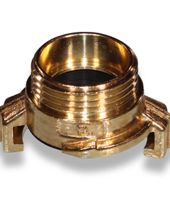 Thread piece f/quick coupling 1"m brs